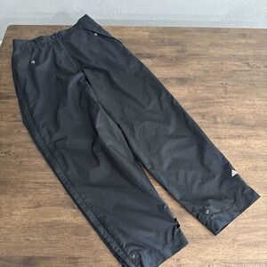 Adidas Mens Black Climashell Storm Pants Active Full Side Zip Zipper Medium